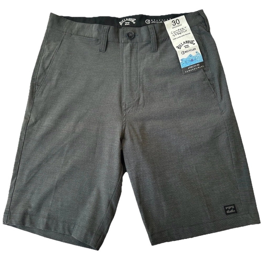 Billabong Crossfire Submersibles Hybrid Shorts-Men’s 30-Gray Boardshorts Bermuda